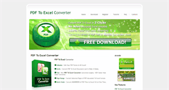 Desktop Screenshot of pdfexcelconverter.com