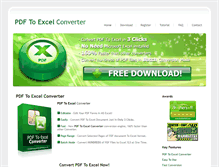 Tablet Screenshot of pdfexcelconverter.com